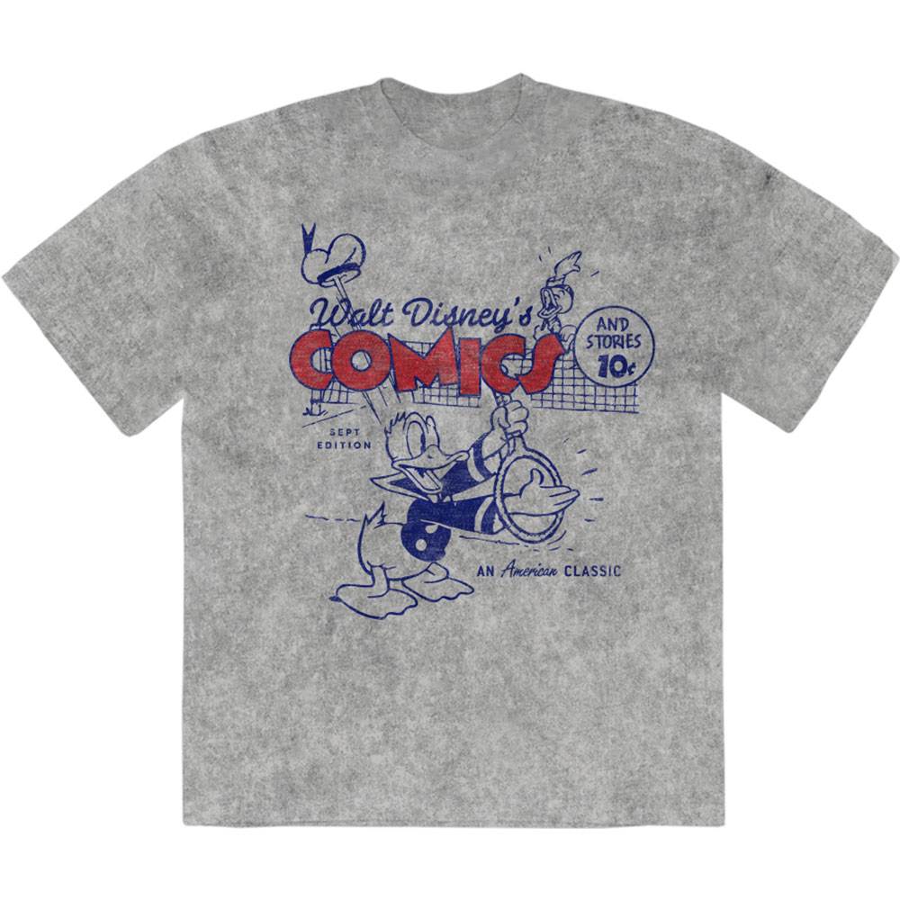 Disney - Donald An American Classic Mens Tshirt - Grey